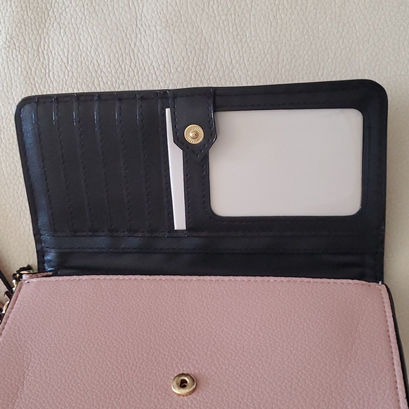 VICTORIA’S SECRET MINI CLUTCH WRISTLET WALLET LIGHT PINK - Picture 7 of 9